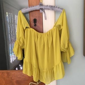 lemonade cold shoulder top